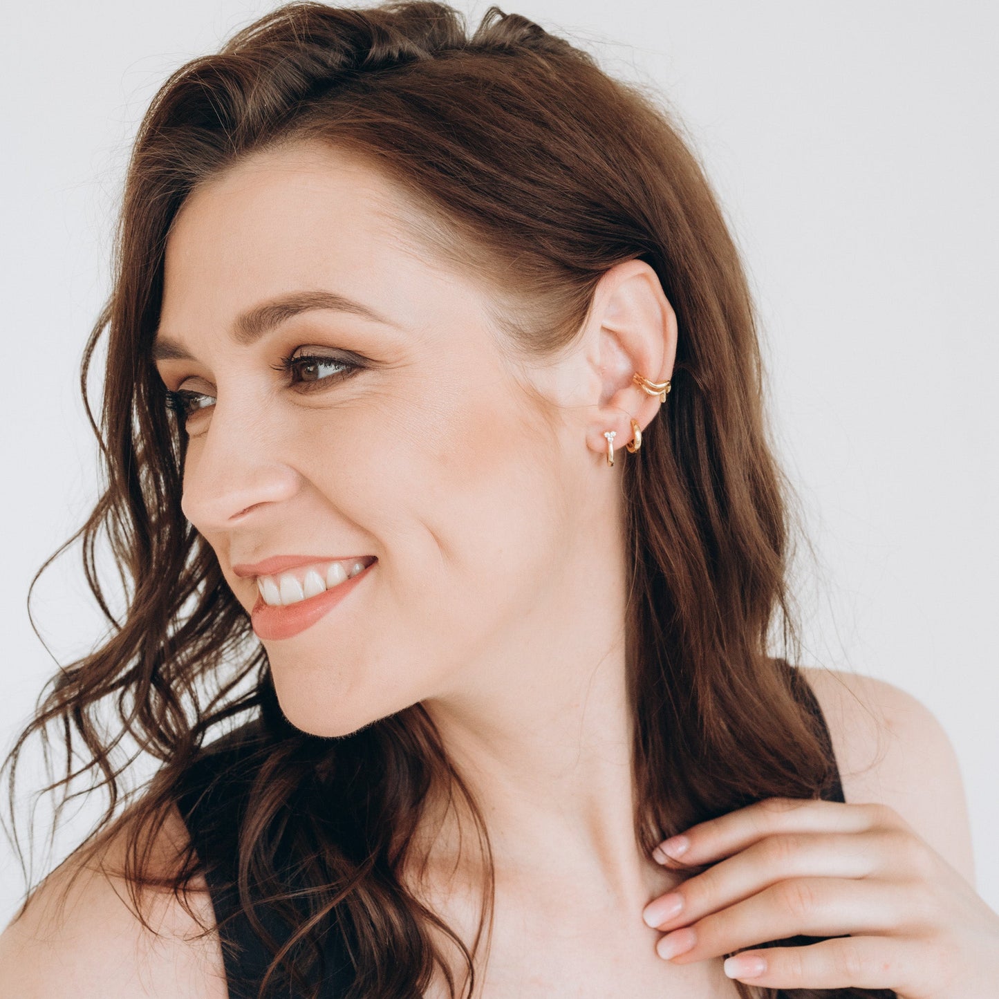Small Flower Hoops