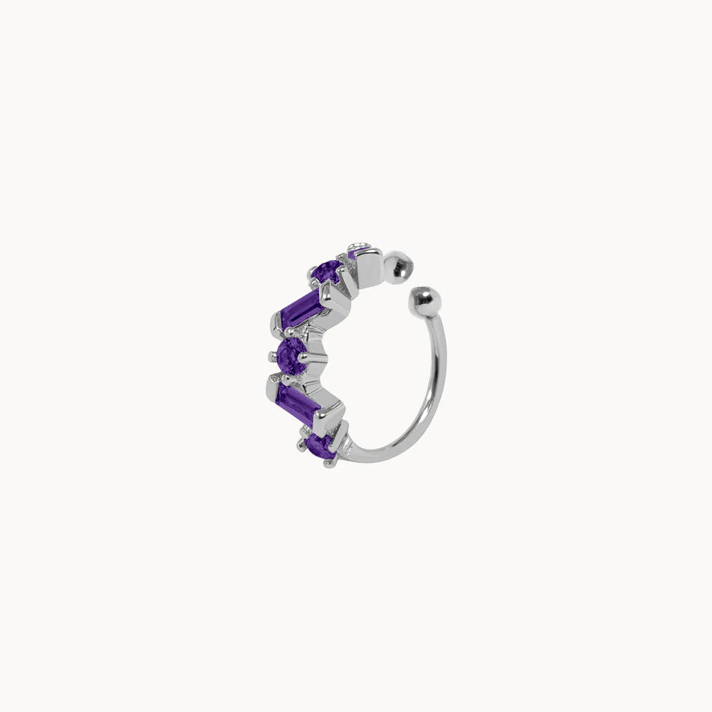 Purple Stone Ear Cuff