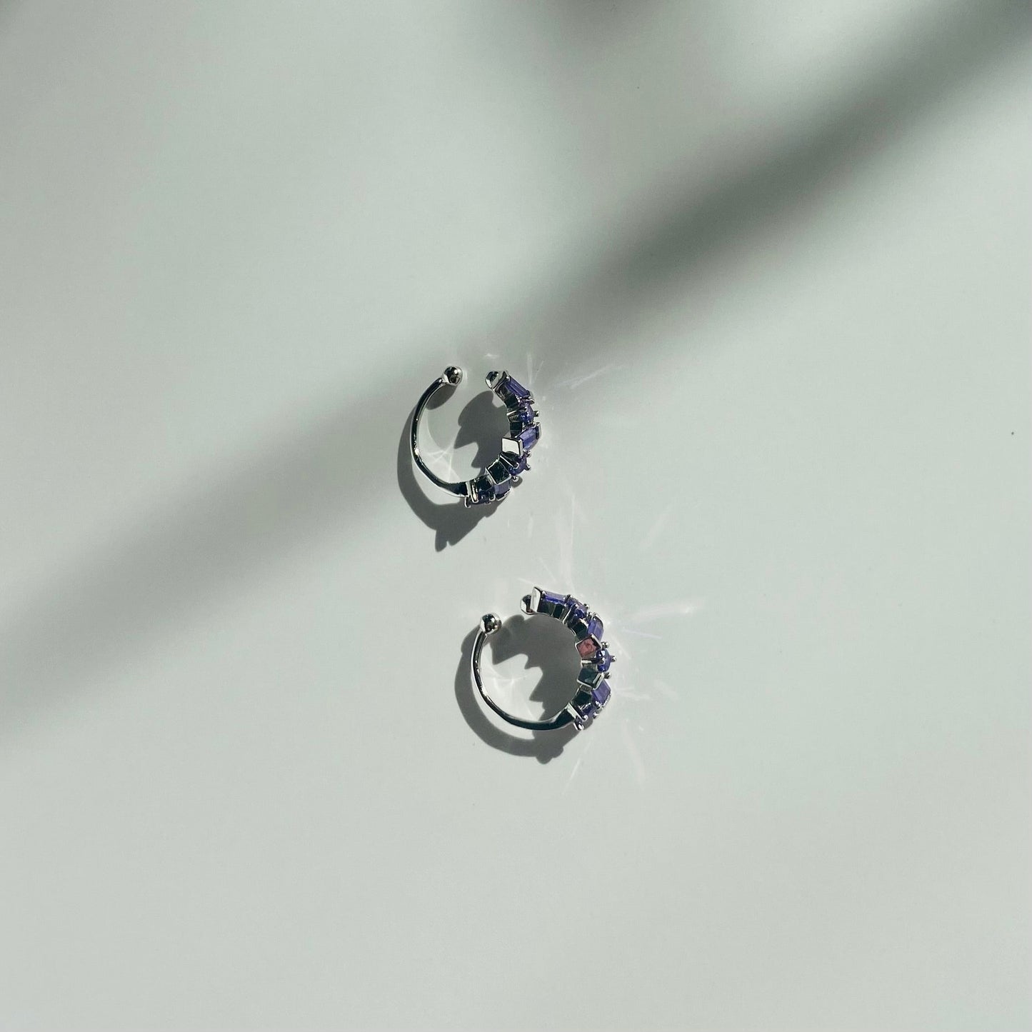 Purple Stone Ear Cuff