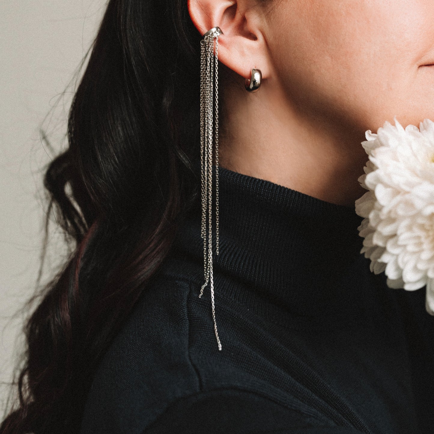 Silver Rain Cuff