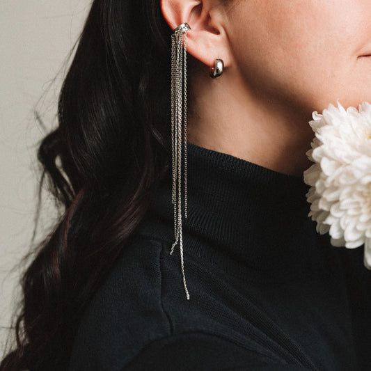 Silver Rain Cuff