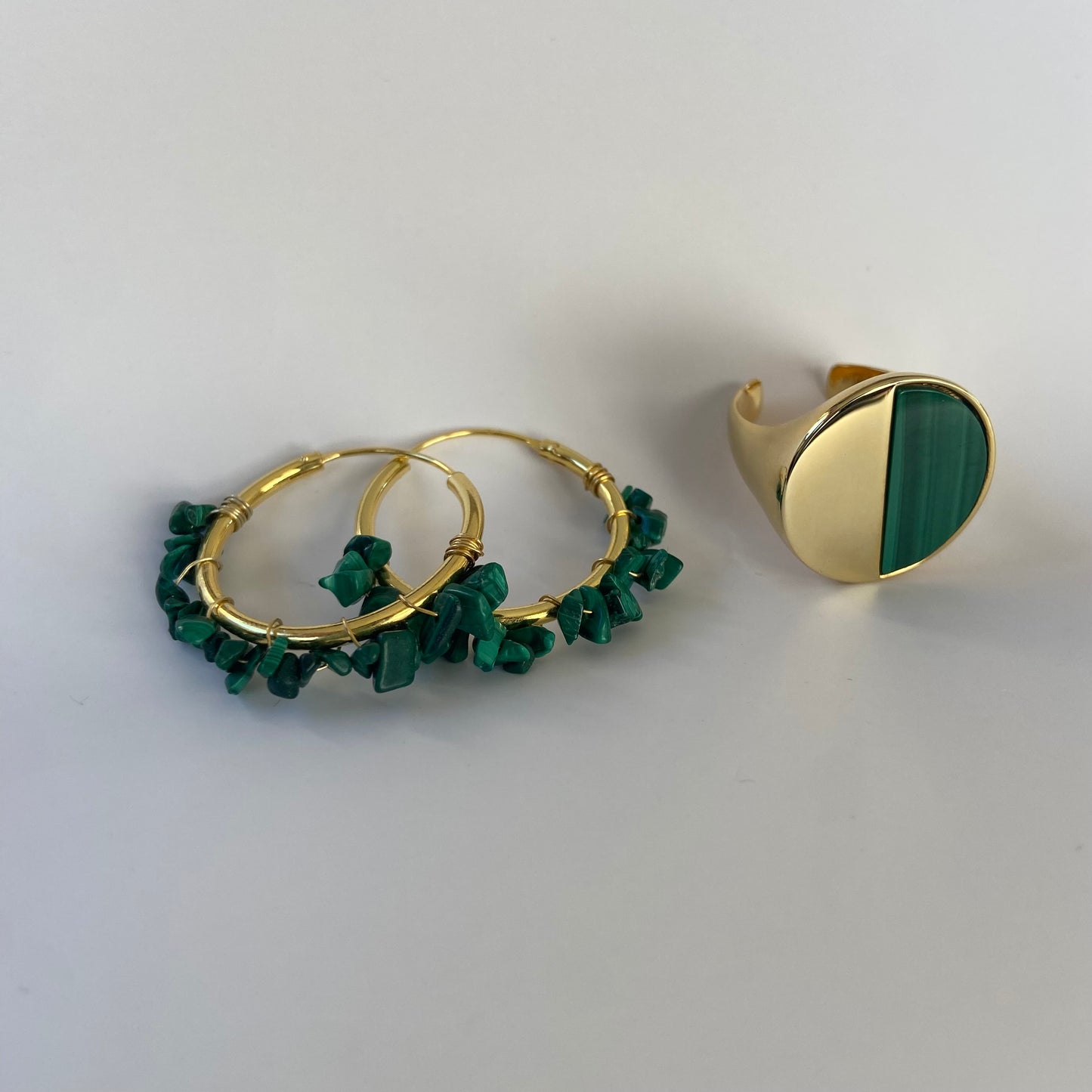 Malachite Earrings