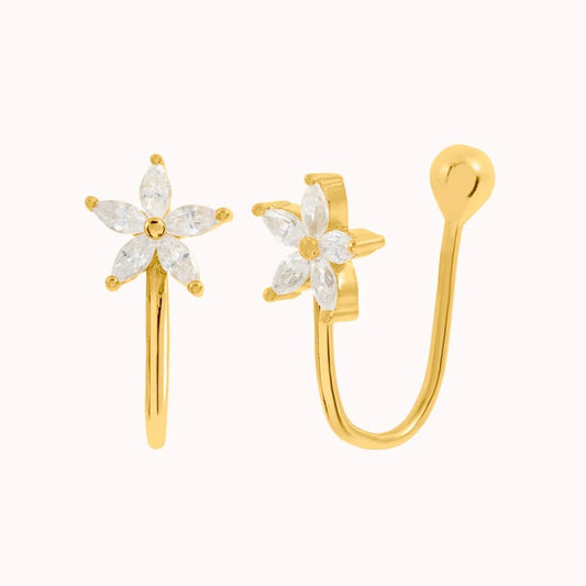 Upper Earcuff with Flower