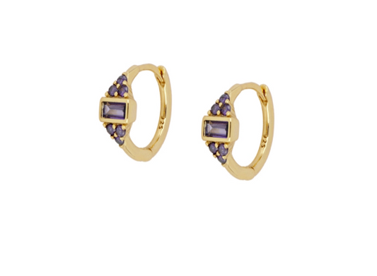 Earrings PENELOPE purple