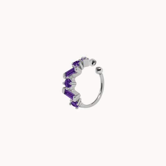 Purple Stone Ear Cuff