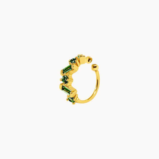 Green Stone Ear Cuff